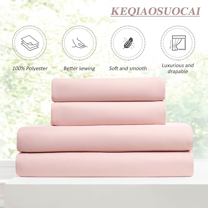 Custom Pleated Curtains Fabric Baby Pink Color, Heat Blocking Window Treatment - Image 5
