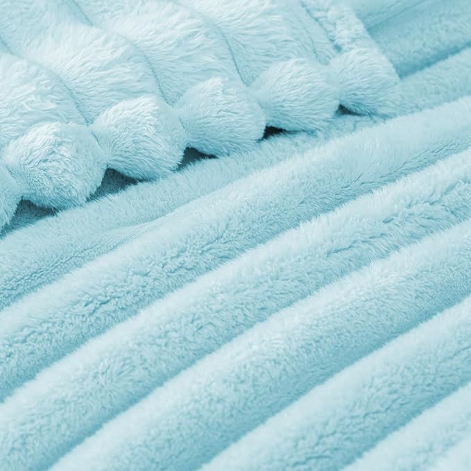 Exclusivo Mezcla Striped Twin Size Fleece Blanket - Image 4
