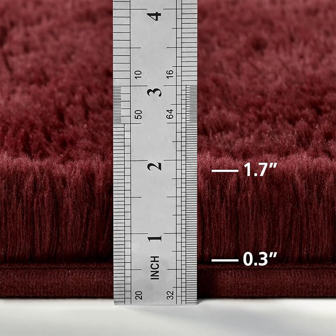 Deerhoo Large Shag Area Rugs 6 x 9, Plush Fuzzy Rugs - Image 2
