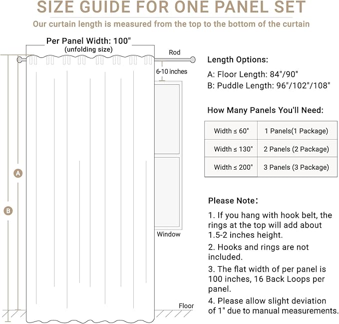 Linen Textured Total Blackout Sliding Door Curtains 96 Inches Long, Blush Pink - Image 7