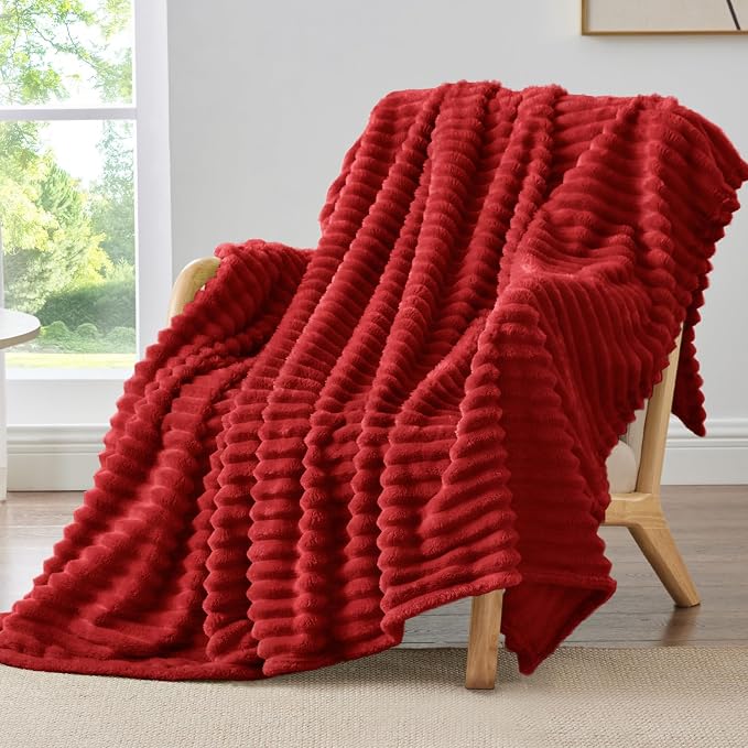 BEDELITE Ribbed Twin Blanket for Couch & Bed, Warm Yet Lightweight, Ribbed by BEDELITE