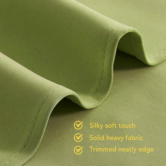 NICETOWN Blackout Window Curtains 70" L, 2 Panels, 34 inch, Fresh Green - Image 5