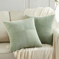 Fancy Homi 2 Packs Sage Green Decorative Throw Pillow Covers 20x20 Inch by Fancy+Homi