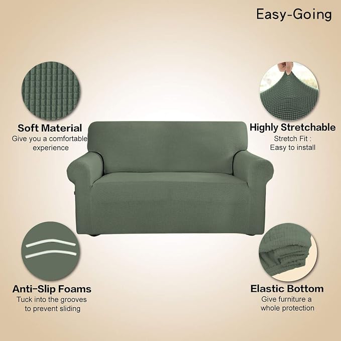 Easy-Going Stretch Sofa Slipcover 1-Piece Sofa Cover Furniture Protector Couch - Image 3