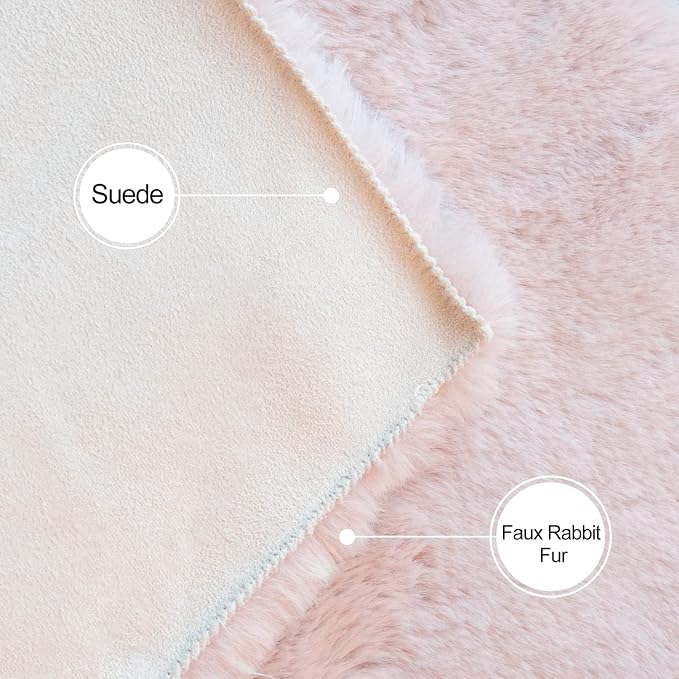 ORINOVA Pink Washable Fluffy Rugs - Image 7