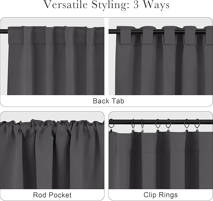 PONY DANCE Grey Window Curtains - 42 W x 72 L - Image 5
