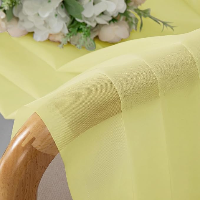 OWENIE Short Sheer Curtains for Bedroom Living Room 54 Inch Length 2 Panels Set - Image 4