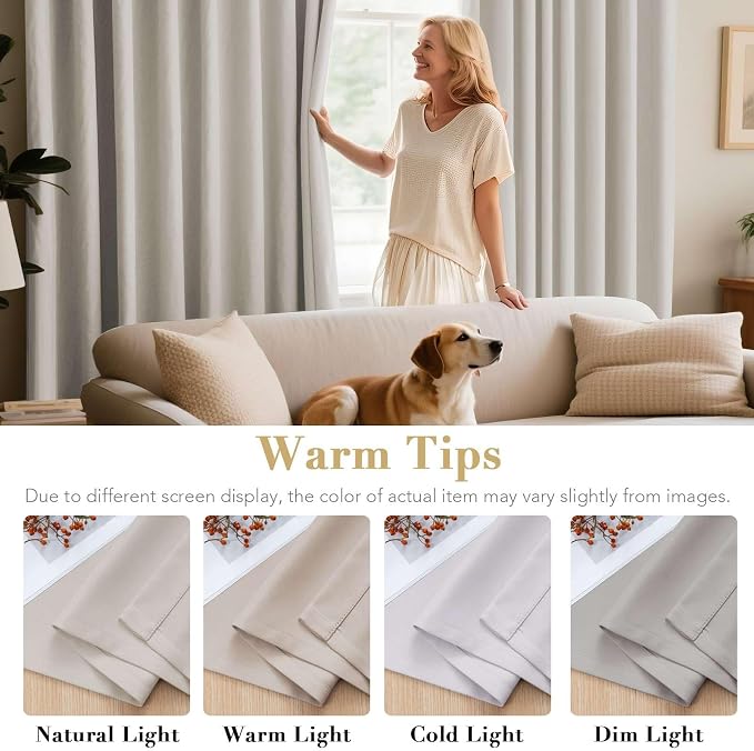 H.VERSAILTEX Solid Grommet Thermal Insulated Blackout Curtain Panels/Drapes - Image 5