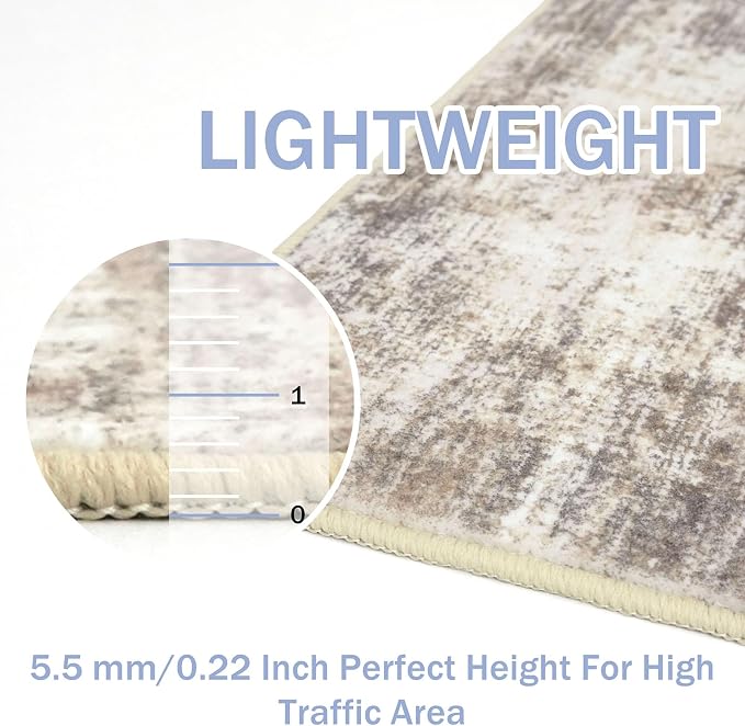 IOHOUZE Abstract Runner Rug 3x16 Ft Long Washable Runners - Image 5