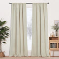 RYB HOME Curtains for Bedroom 102 inches Long, Privacy Thermal Insultaed by RYBHOME