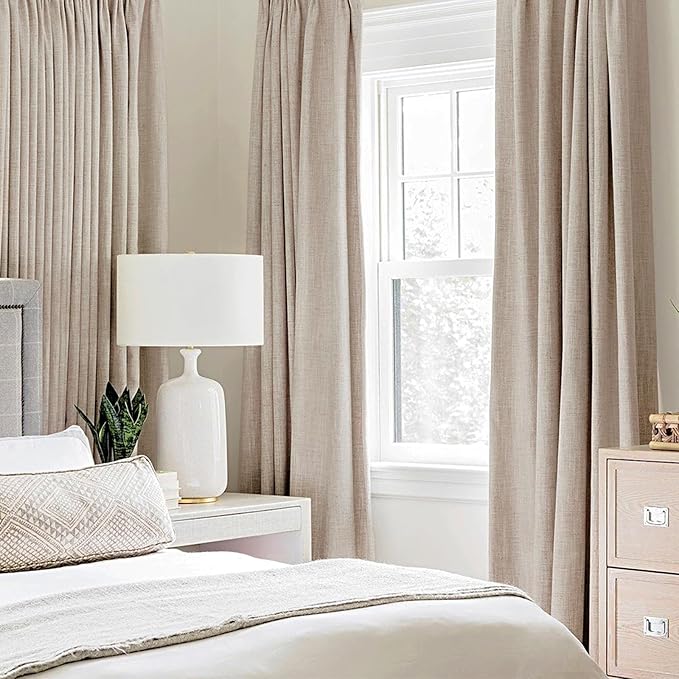 MIULEE 100% Blackout Polyester Textured Curtains - Image 2