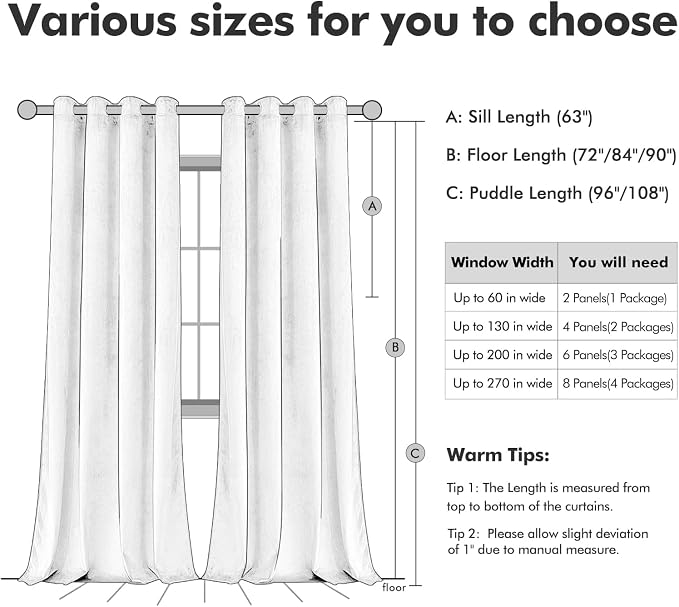 MIULEE Velvet Curtains Purple Orchid Elegant Grommet Thermal Insulated - Image 7