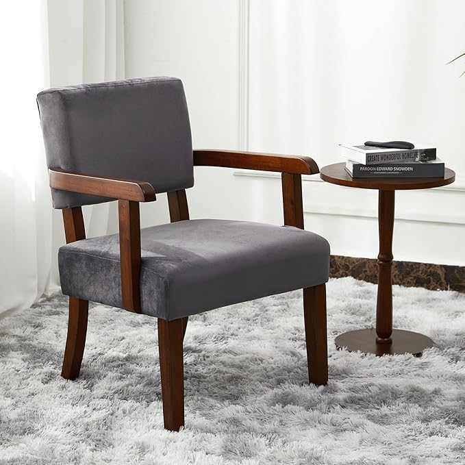 Accent Chair, Living Room Chairs Oversize with Soft Seat and Armrests for Living Room Dinning Room Bedroom Reading Room Waiting Room, AC01