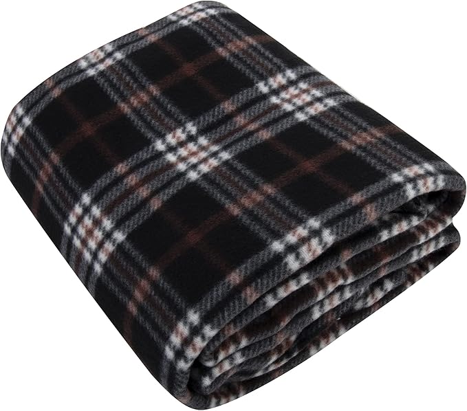 50x60 Throw Blankets, Plaid Fleece Throw Blankets for Bedroom, Couch, Livingroom, Chair, Pets, Outdoors