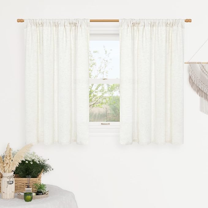 LAMIT Natural Ivory Linen Curtains by LAMIT