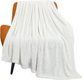 TOONOW Fleece Blanket Textured Fuzzy Plush Throw Blanket Twin Size 60" x 80" by TOONOW