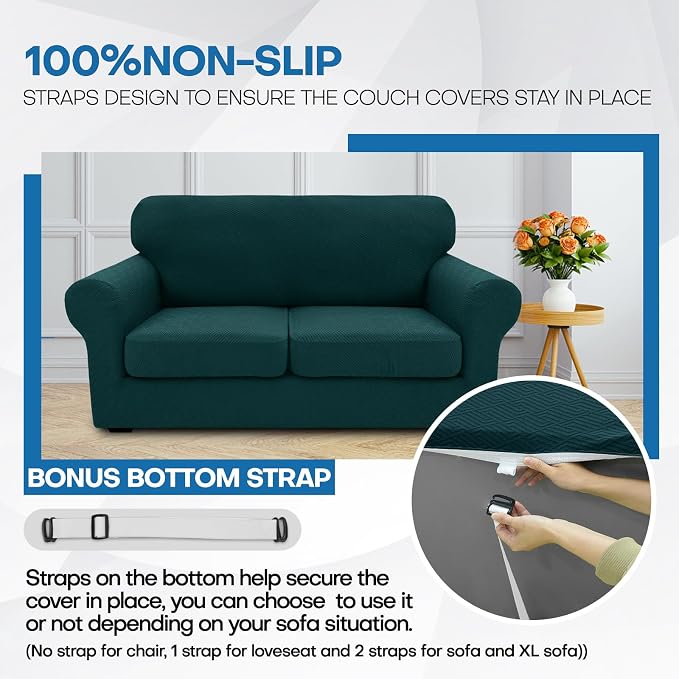 XINEAGE New 3 Pieces Couch Covers - Image 7