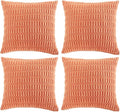 Fancy Homi 4 Packs Boho Coral Decorative Throw Pillow Covers 26x26 Inch by Fancy+Homi