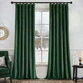 MIULEE Velvet Curtains 50W x 108L 2 Panels Hunter Green Blackout Curtains | by MIULEE