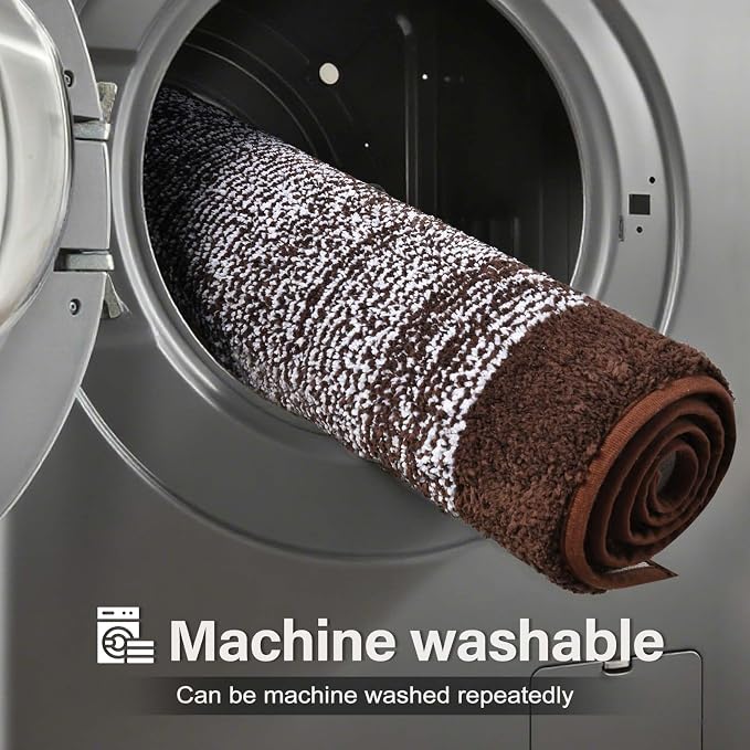 60x24 Long Bathroom Rugs Washable Non Slip, Soft Absorbent Quick Dry Mats - Image 9