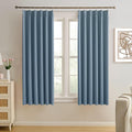 2 Panels Pinch Pleats Curtains 72 Inches Long, Heat and Full Light Blocking by KEQIAOSUOCAI