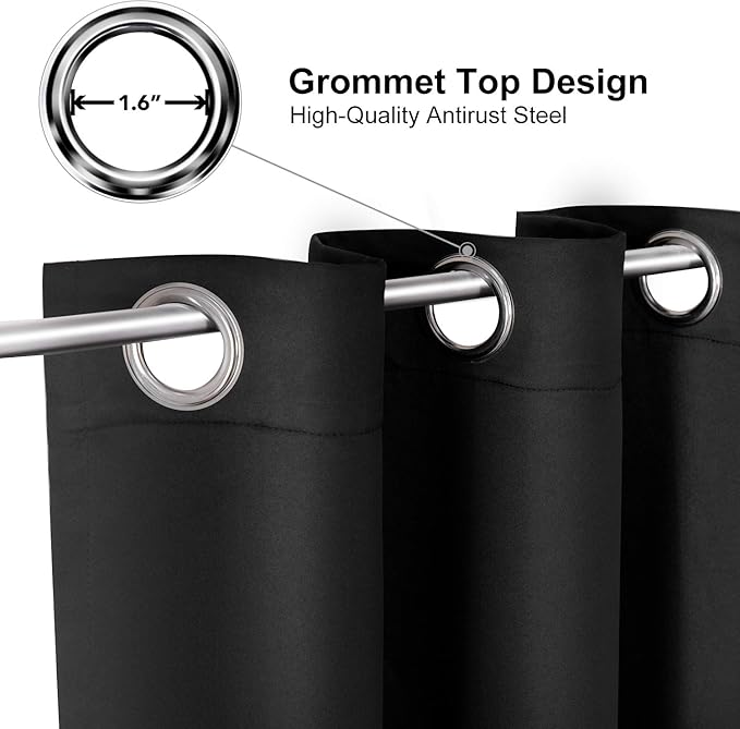 ChrisDowa Grommet Blackout Curtains - Image 2