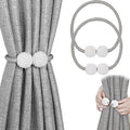 Melaluxe 2 Pack Magnetic Curtain Tiebacks, Decorative Curtain Holdbacks by Melaluxe