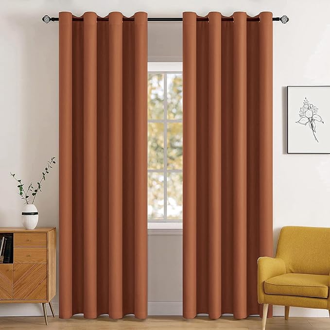 MIULEE Blackout Curtains for Bedroom Living Room Thermal Insulated Room by MIULEE
