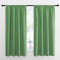 NICETOWN Bedroom Curtains Blackout Draperies, Froest Green, 1 Pair, 34-inch W x by NICETOWN