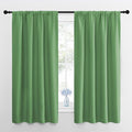 NICETOWN Kitchen Curtains, Short Blackout Drapes, Froest Green, Thermal by NICETOWN