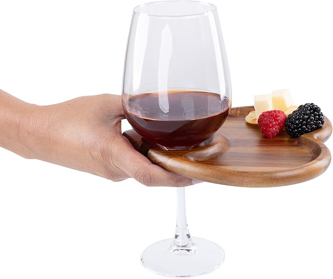 PICNIC TIME Toscana Heart-Shaped Wine Appetizer Trays