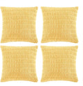 Fancy Homi 4 Packs Yellow Spring Decorative Throw Pillow Covers 18x18 Inch by Fancy+Homi