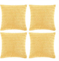 Fancy Homi 4 Packs Yellow Spring Decorative Throw Pillow Covers 20x20 Inch by Fancy+Homi