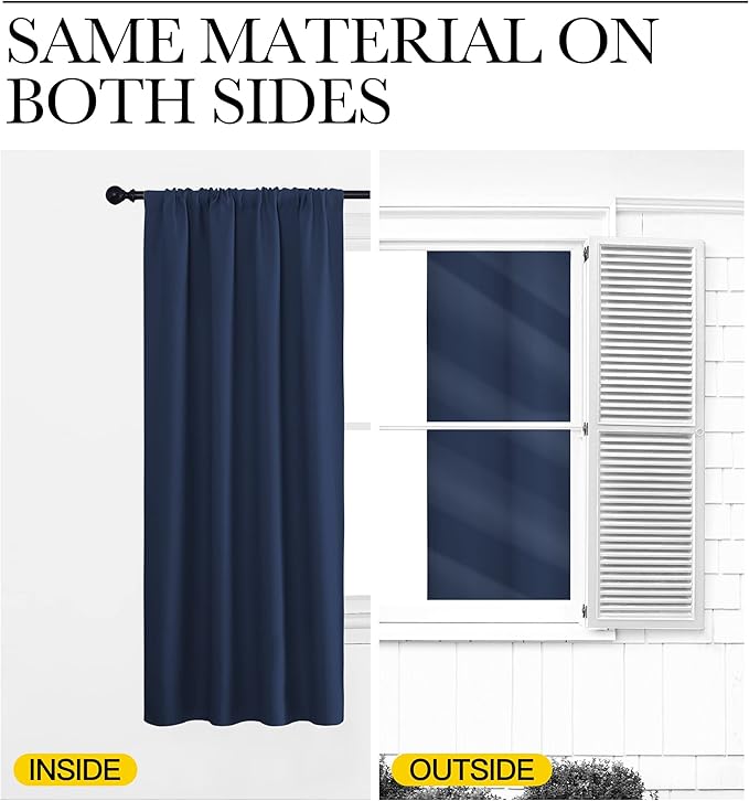 NICETOWN Thermal Curtains Blackout Draperies - Image 6