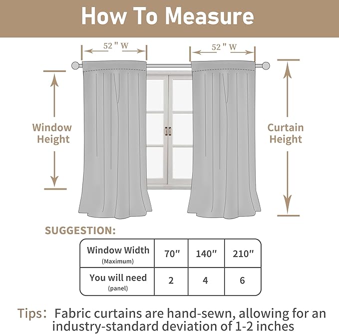 Sage Grey Linen Curtains 54 Inch Length 2 Panels - Image 7