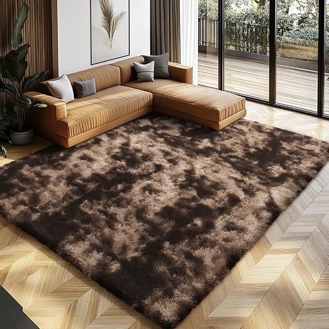 Shag Area Rugs for Bedroom Living Room, 5X8 Ultra Soft Fluffy Area Rugs for Dorm by Boshengya