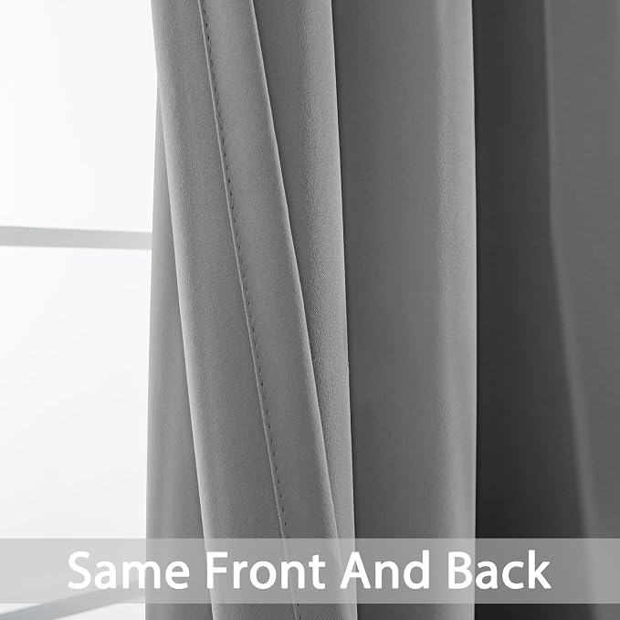 Yakamok Dove Grey Room Darking 84 Inch Length 2 Panel Sets - Image 3