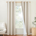 NICETOWN 100% Blackout Room Warming Linen Texture Curtains 84 inches Long by NICETOWN