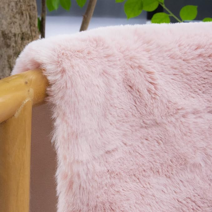 ORINOVA Pink Washable Fluffy 5x8 Area Rugs - Image 3
