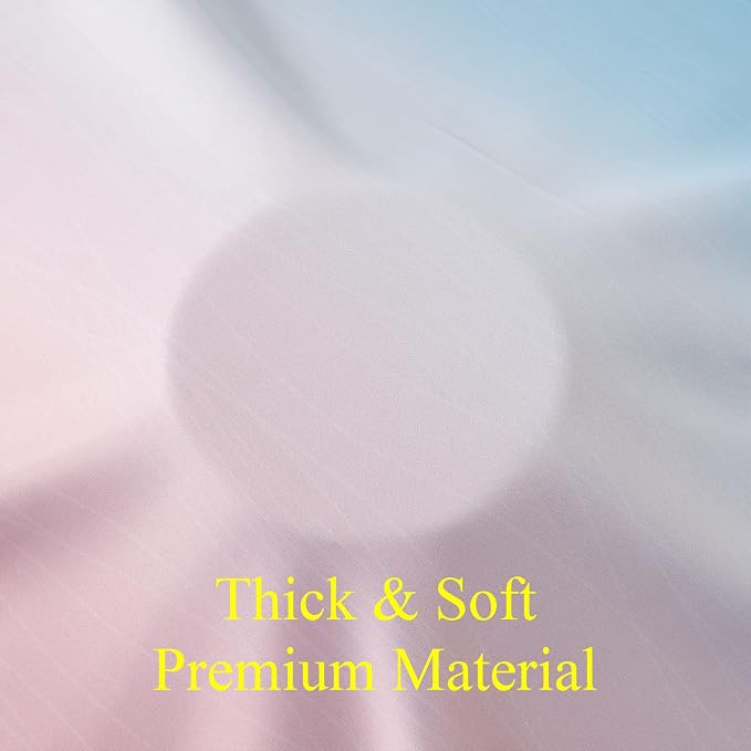 Estelar Textiler Pink and Blue Ombre Blackout Curtains 96 Inches Long, Full - Image 8