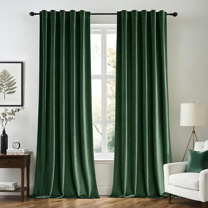MIULEE Velvet Curtains 90 inches by MIULEE