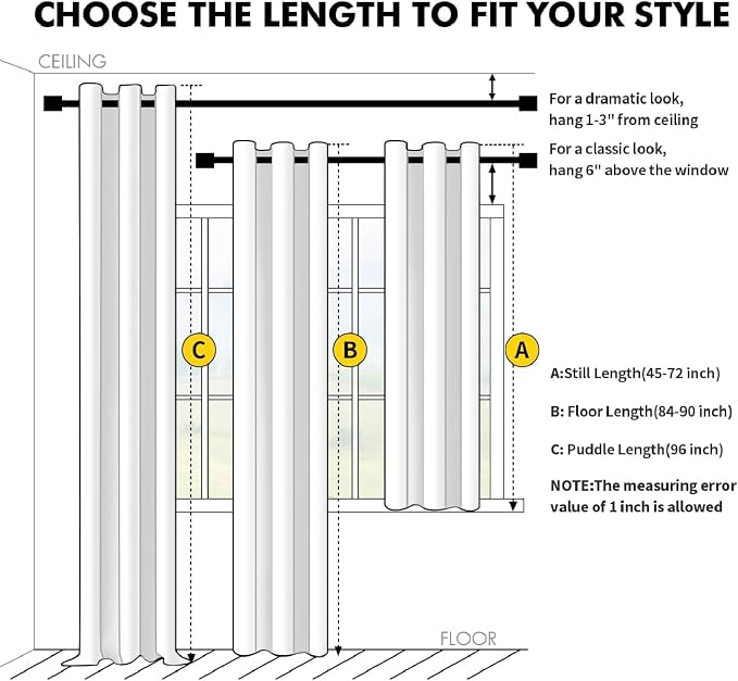 MIULEE Chocolate Brown 100% Blackout Curtains - Image 8