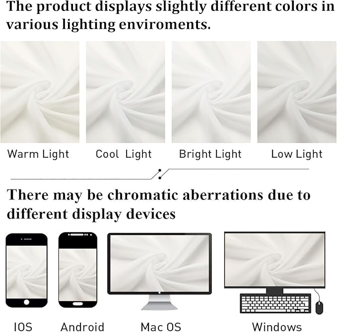 Ivory Sheer Curtains 78 Inches Long 2 Panels, Elegant Light Filtering Voile - Image 8