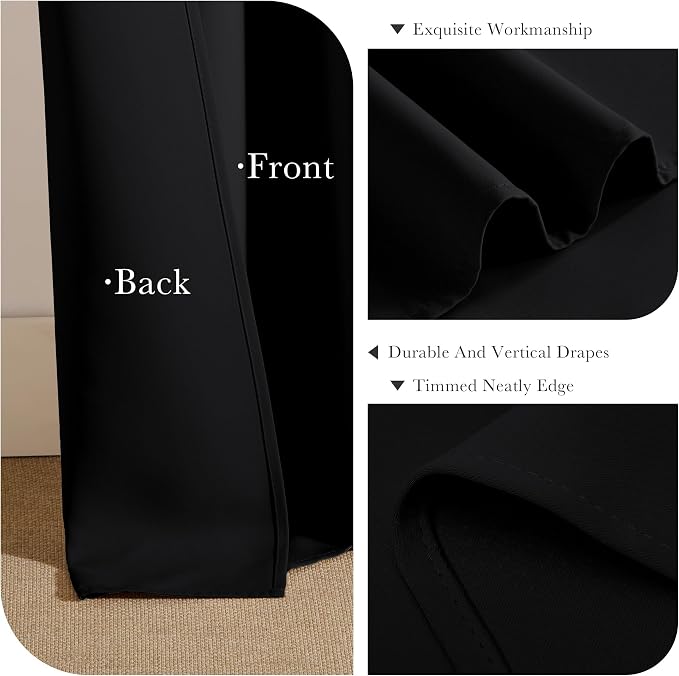 PONY DANCE Blackout Curtains for Bathroom - Image 6