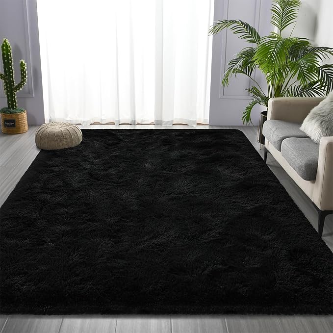 Deerhoo Large Shag Area Rugs 6 x 9, Plush Fuzzy Rugs - Image 2