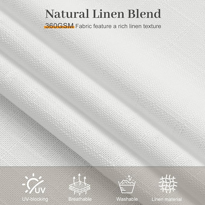 102 Inch Linen Pleated Curtains - Image 5
