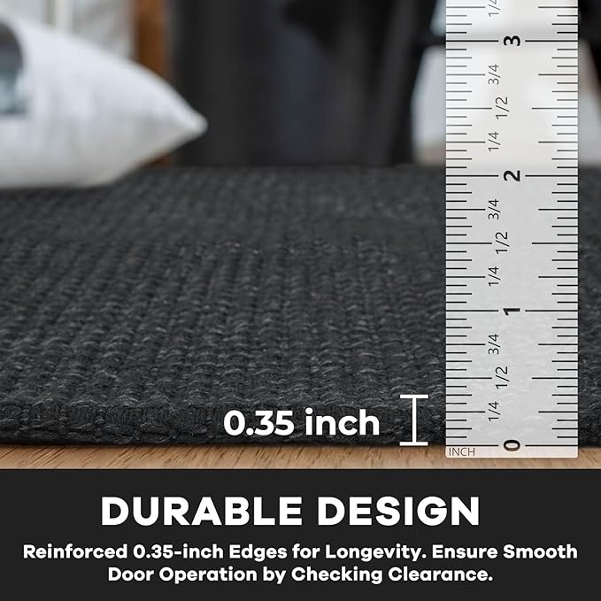 KOZYFLY Washable Area Rug 6x9 ft Rubber Backed Non Slip Rugs - Image 4