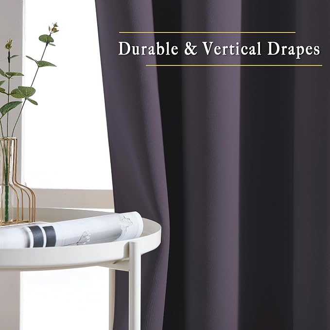 NICETOWN Bedroom Curtains Room Darkening Draperies - Image 5