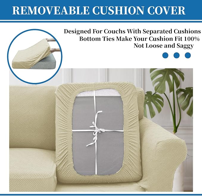 XINEAGE New 4 Pieces Couch Covers - Image 4