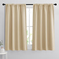 RYB HOME 54 inch Curtains for Living Room, Rod Pocket Thermal Insulated Small by RYBHOME
